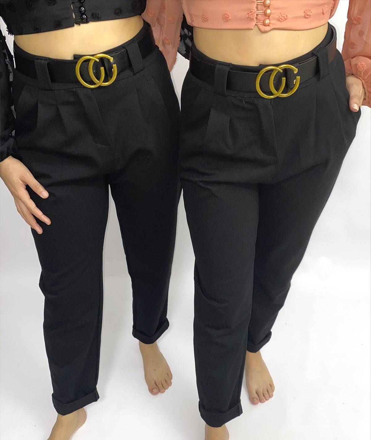 Pantalón con cinturón